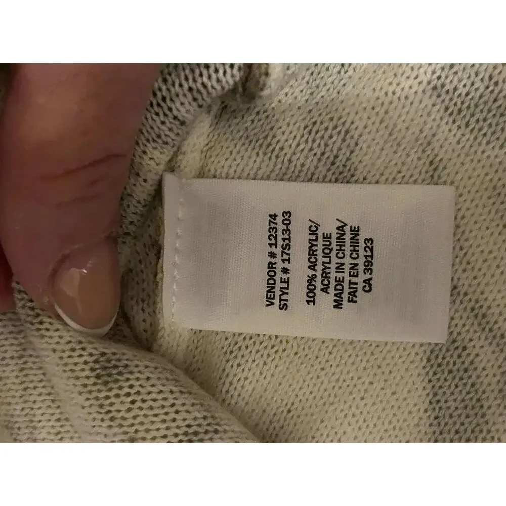 Northern Reflections Neutral Print 3-Button Cardigan Sweater Size S Lightweight - Picture 11 of 13